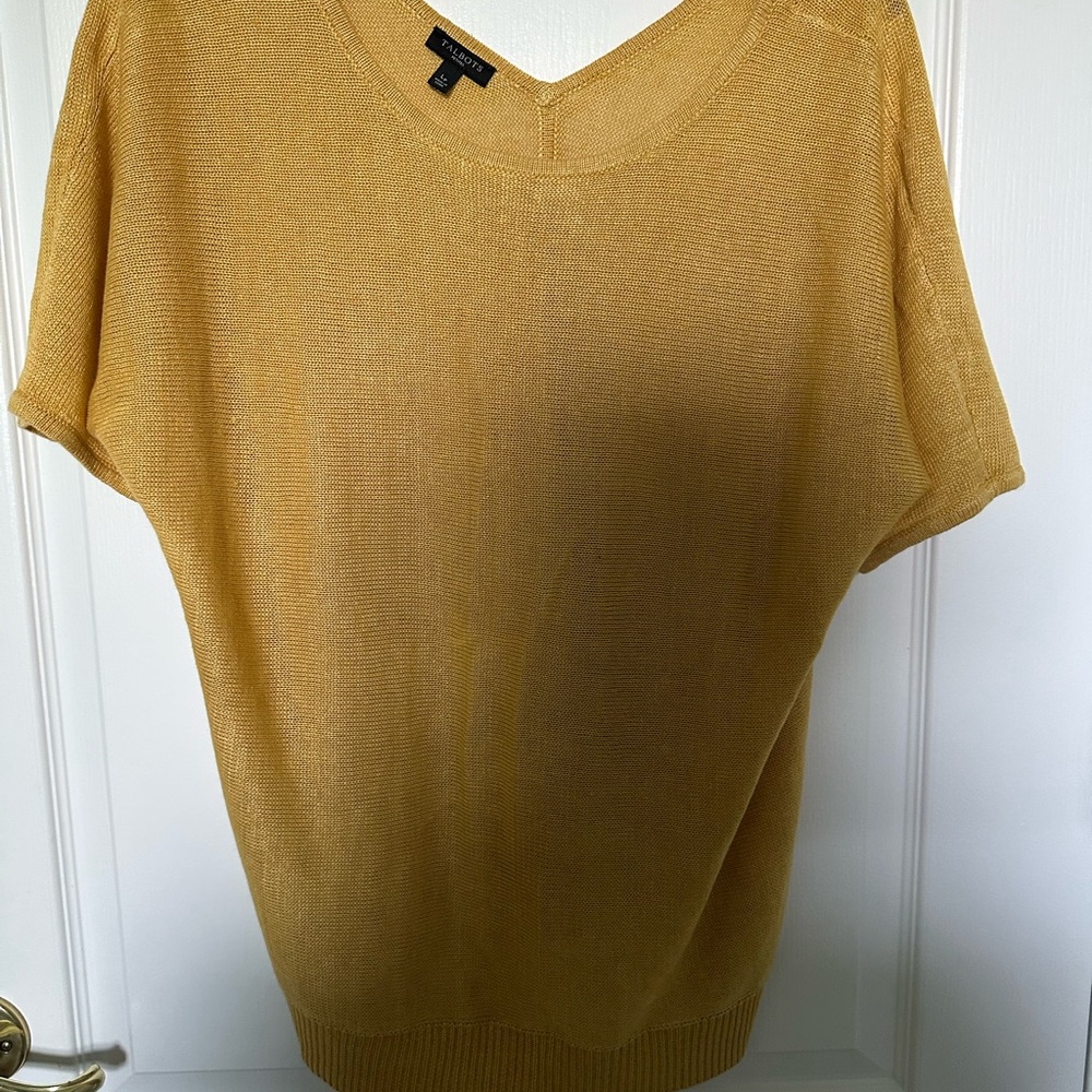 Talbots Golden V-Neck Sweater